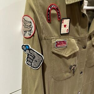 Zara Trf Women's Olive Green Outerwear Utility Jacket  Size XSmall